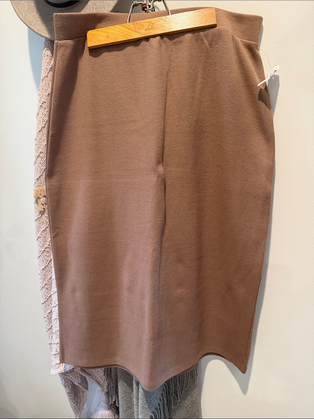 Classic Brown Pencil Skirt